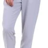 Style London Light Grey Waist Tie Lace Trim Trouser -Style Nest Store 14215