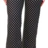 Urban Bliss Black Polka Dot Flare Trouser