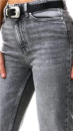 Only Grey Emily Life Hw Straight Fit Jeans -Style Nest Store 19865 1