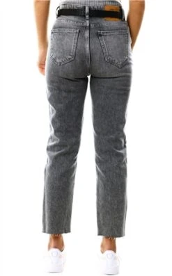 Only Grey Emily Life Hw Straight Fit Jeans -Style Nest Store 19865 3