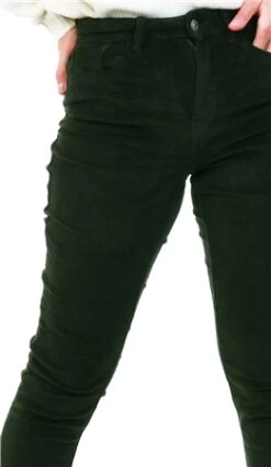 Only Green / Rosin Corduroy Trousers -Style Nest Store 20413 1