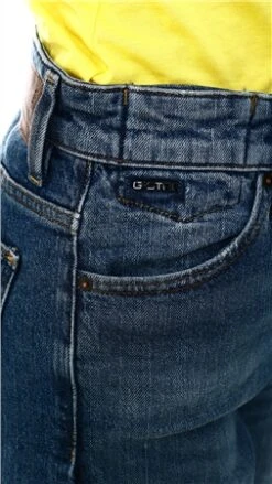 Gstar Faded Riverblue Janeh Ultra High Mom Ankle Jeans -Style Nest Store 21311 1