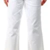 Veromoda White / Bright White High Waisted Cropped Jeans -Style Nest Store 21574