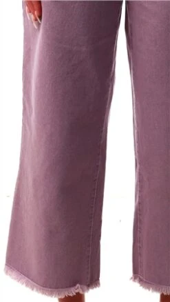 Noisy May Lilac Amanda Wide Leg Cropped Jeans -Style Nest Store 21945 1