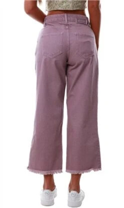 Noisy May Lilac Amanda Wide Leg Cropped Jeans -Style Nest Store 21945 3