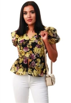 Veromoda Black Otilia Short Sleeve Shirt