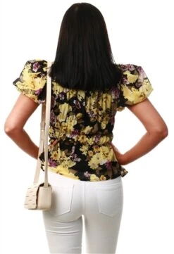 Veromoda Black Otilia Short Sleeve Shirt -Style Nest Store 22282 3