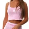 11 Degrees Pink Acid Wash Cropped Vest Top -Style Nest Store 22451