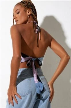 Motel Purple Jaira Halterneck Top -Style Nest Store 24361 3
