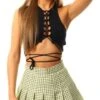 Cutie London Lime Check Tennis Mini Skirt