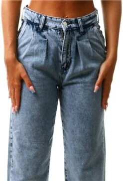 Only Blue / Medium Blue Denim Havana Life Hw Carot Cropped Straight Fit Jeans -Style Nest Store 25126 1