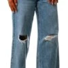 Only Blue / Light Blue Denim Molly Life Highwaist Flared Jeans -Style Nest Store 25229