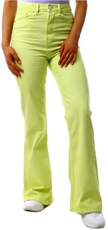 Forever Denim Wild Lime Rigid Flare Jean