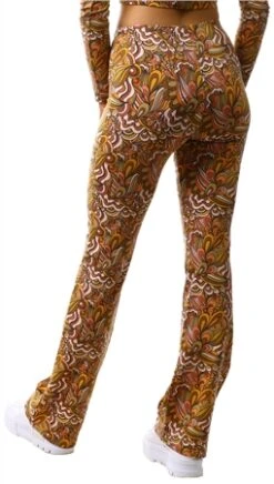 Neon & Nylon Toffee / Mandala Olive Love Flared Pants -Style Nest Store 26047 3
