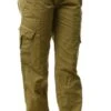Parisian Khaki Multi Pocket Wide Leg Cargo Trousers -Style Nest Store 26482