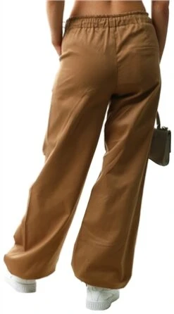 Saint Genies Tan Parachute Pants -Style Nest Store 26906 3