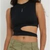 Motel Moss Green Ai Cargo Mini Skirt