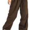 Harper & Lewis Brown Parachute Pants -Style Nest Store 27118