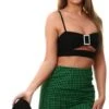 Only Green / Green Bee Nadina Pattern Skirt -Style Nest Store 27426