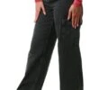 Noisy May Black Denim Alexa Normal Waisted Cargo Jeans -Style Nest Store 27508