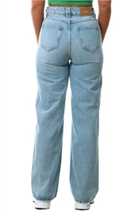 Veromoda Light Blue Denim Kathy Wide Leg Fit Super High Rise Jeans 9 Veromoda Light Blue Denim Kathy Wide Leg Fit Super High Rise Jeans -Style Nest Store 27586 3