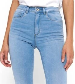 Only Blue / Light Blue Denim Royal Hw Skinny Fit Jeans -Style Nest Store 27724 1