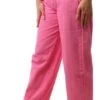 Forever Denim Pink Wide Leg Baggy Jean -Style Nest Store 27807