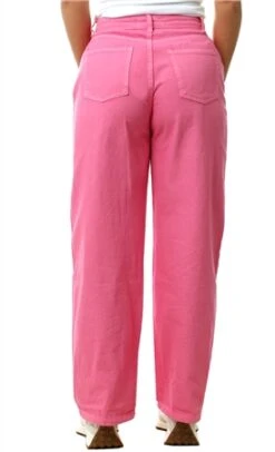 Forever Denim Pink Wide Leg Baggy Jean -Style Nest Store 27807 3