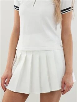 Saint Genies Cream Mini Pleated Skort -Style Nest Store 28046 1