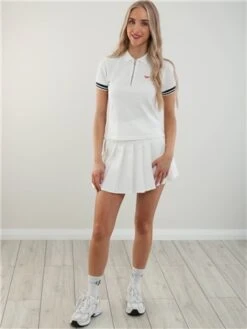 Saint Genies Cream Mini Pleated Skort -Style Nest Store 28046 2