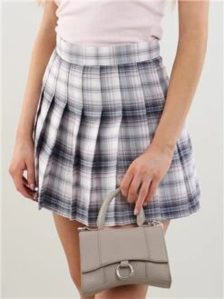 Saint Genies White Pleat Mini Skort -Style Nest Store 28048 1