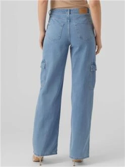 Veromoda Blue / Medium Blue Denim North Loose Fit Mid Rise Jeans -Style Nest Store 28160 3