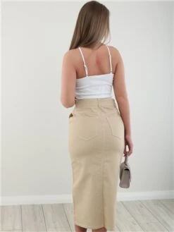 Veromoda Cream / Irish Cream Wild Lucky Hr Long Skirt -Style Nest Store 28221 3