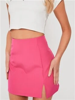 Saint Genies Pink Split Skirt -Style Nest Store 28315 1