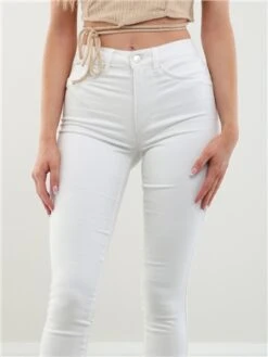 Only White / White Royal Hw Skinny Fit Jeans -Style Nest Store 28364 1