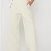 Saint Genies Cream Belted Wide Leg Trouser -Style Nest Store 28497