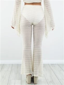 Saint Genies White Lace Crochet Trouser -Style Nest Store 28528 3