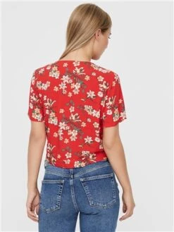 Veromoda Goji Berry Easy Floral Print Top -Style Nest Store 28590 3