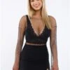 Only Black / Black Carolina Abba Short Slit Skirt -Style Nest Store 28648