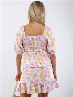 Veromoda Birch / Asta Flower Emma Henna Hw Short Skirt -Style Nest Store 28650 3