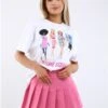 Saint Genies Pink Pleated Skort -Style Nest Store 28678