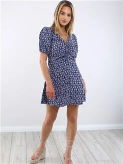 Brave Soul Black/Purple Bloom Floral Dress -Style Nest Store 28687 2