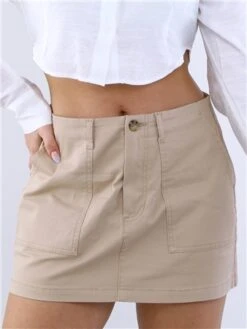 Only Cornstalk Evelyn Short Cargo Skirt -Style Nest Store 28722 1