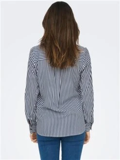 Only Blue / Peacoat Yasmin Standard Fit Shirt -Style Nest Store 28740 3