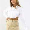 Saint Genies Beige Sybil Cargo Skirt -Style Nest Store 28866
