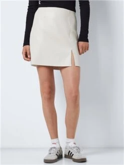 Noisy May Moonbeam Clara Coated High Waisted Skirt -Style Nest Store 28989 2