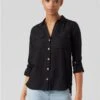 Veromoda Black Bumpy Shirt -Style Nest Store 29079