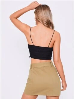 Saint Genies Taupe Sybil Cargo Skirt -Style Nest Store 29221 3