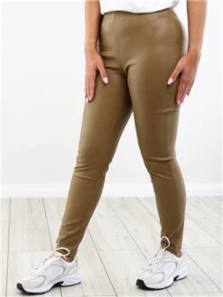 Only Brown / Otter Dana Faux Leather Pant