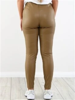 Only Brown / Otter Dana Faux Leather Pant -Style Nest Store 29246 3